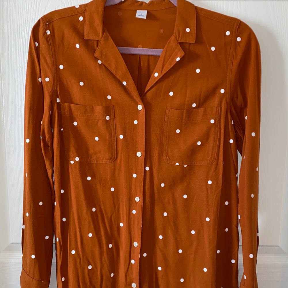 polka dot utility shirt - NEVER WORN